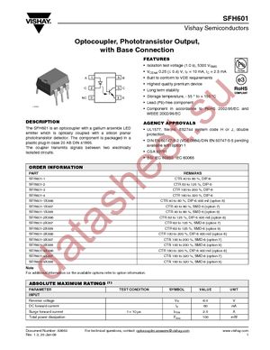 SFH601-4 datasheet  